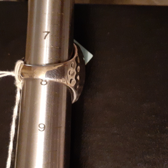 JENNA BLUE RED DRUZY STERLING SILVER 925 RING - Picture 7 of 7